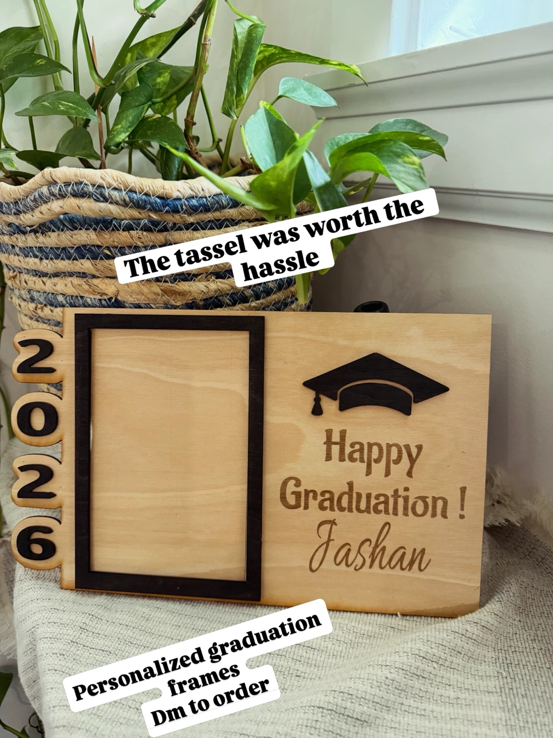 Wooden Graduation Photo Frame 2026