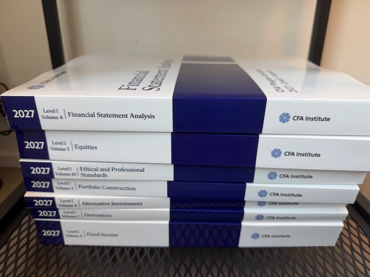 CFA Institute 2027 Level I Study Books