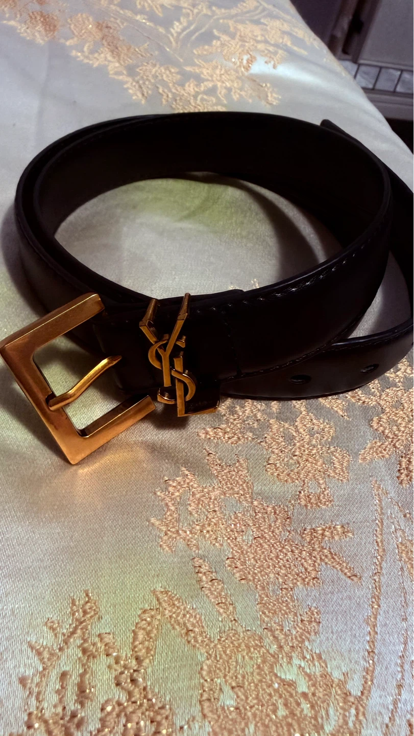 Yves Saint Laurent YSL Belt - Black Leather - photo 2