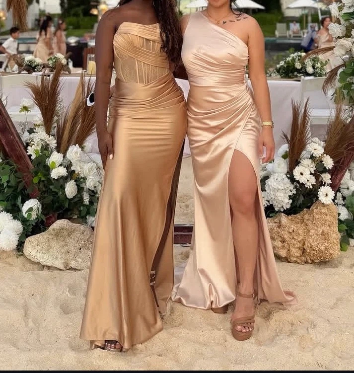 Gold Strapless Gown - photo 2
