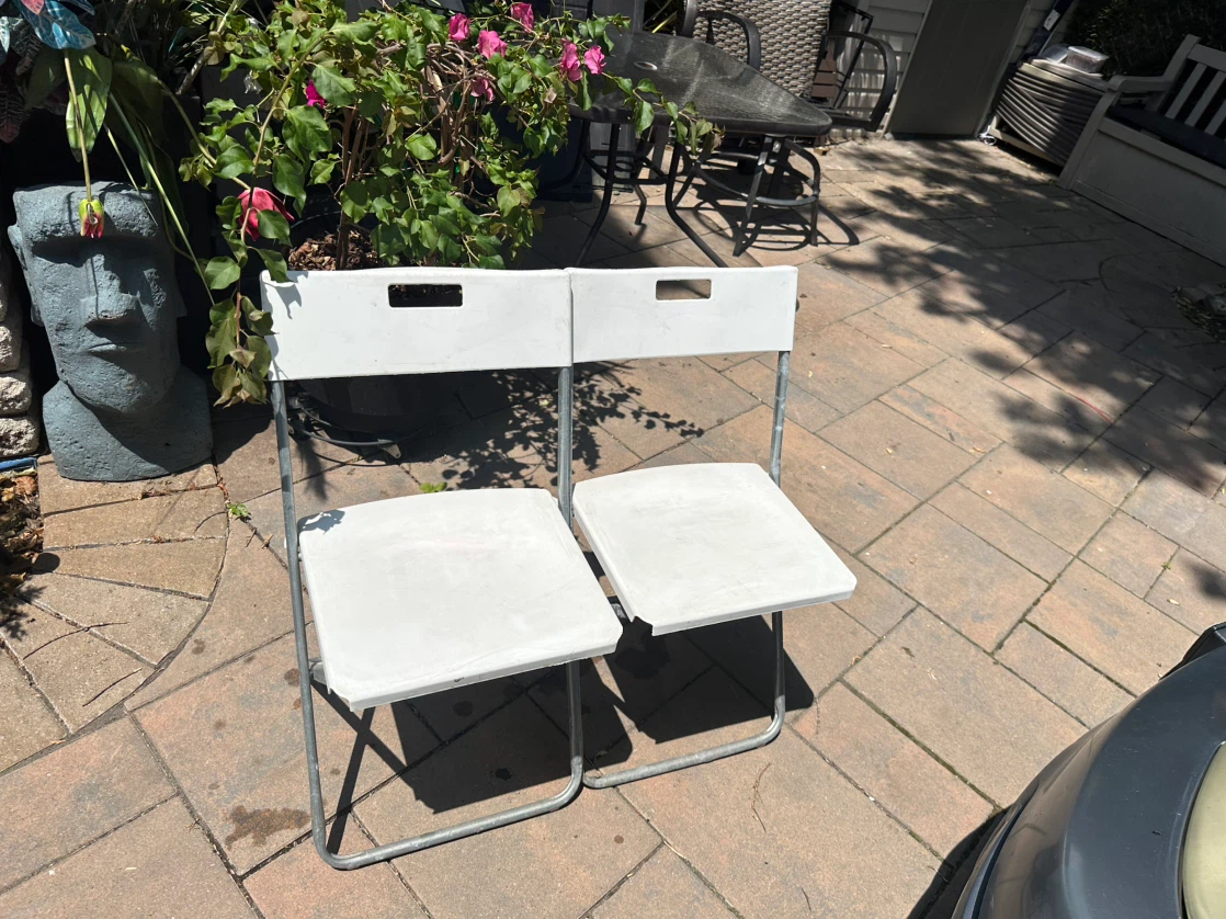 IKEA’s White Folding Chairs (Set of 2)