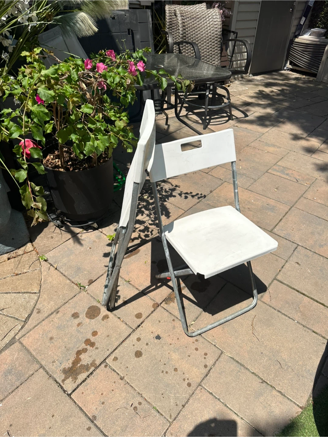 IKEA’s White Folding Chairs (Set of 2) - photo 2