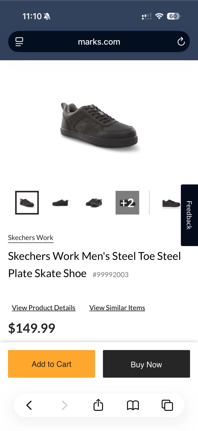 Skechers Work Men's Steel Toe Skate Shoes