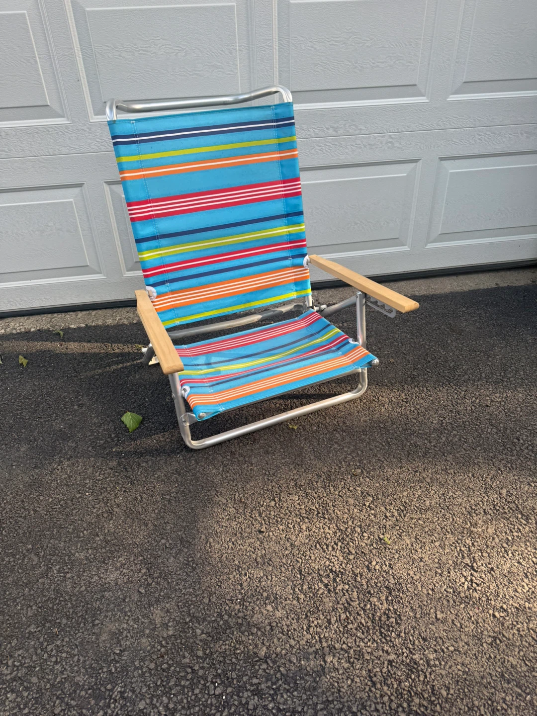 Colorful Striped Beach Chair