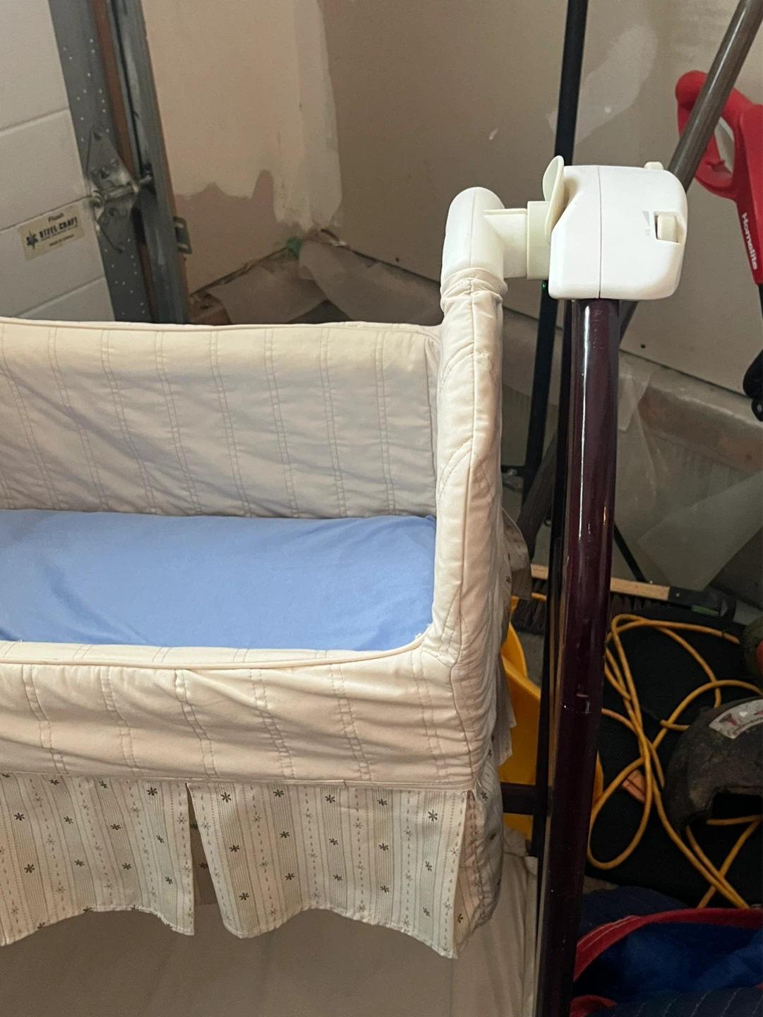 Cream Bassinet with Canopy