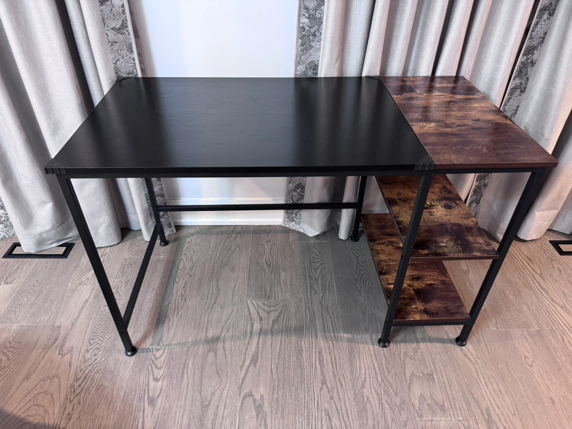 Modern Computer Desk with Storage Shelves - photo 3