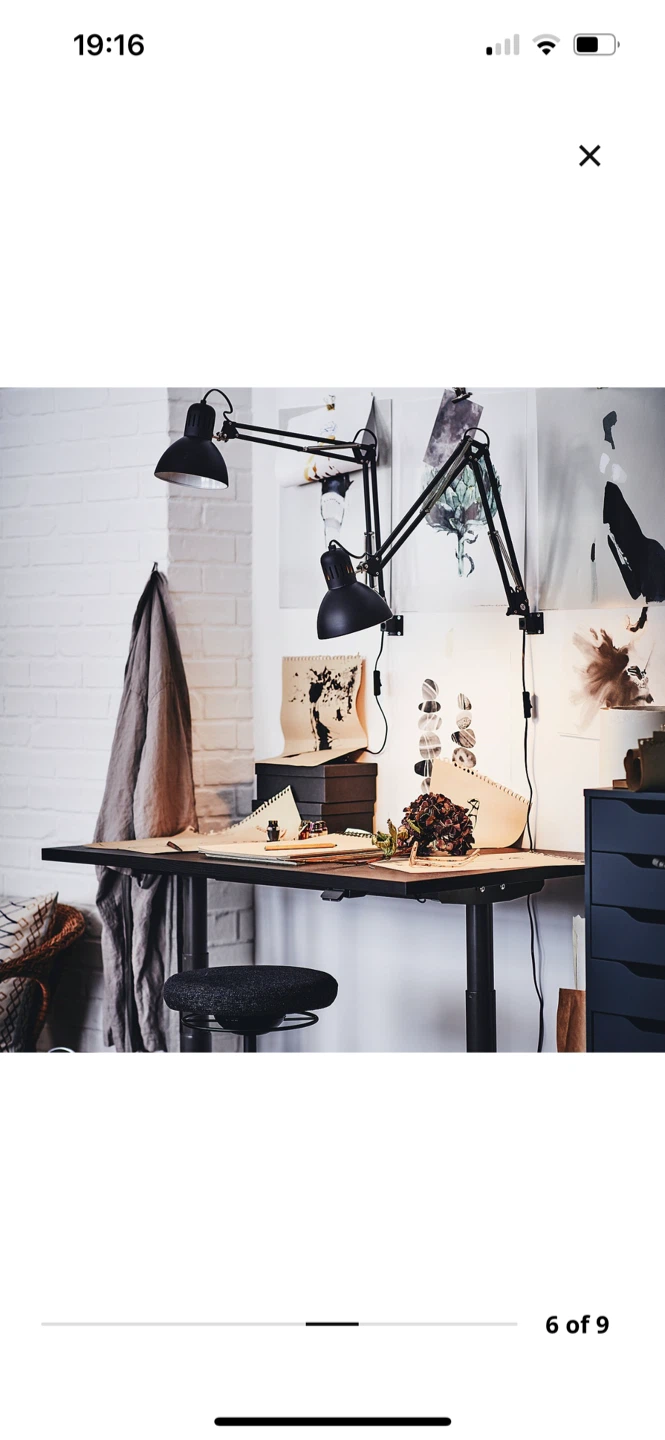 Tertial Cream Adjustable Desk Lamp
