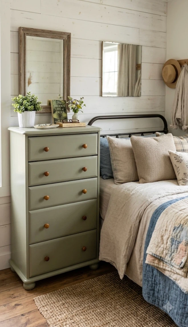 Hardwood Compact upright dresser Acacia Pear & Maple
