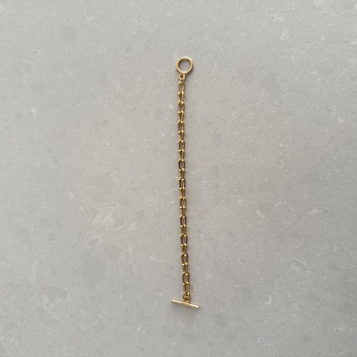 Brass Chain Bracelet with Toggle Clasp - photo 5