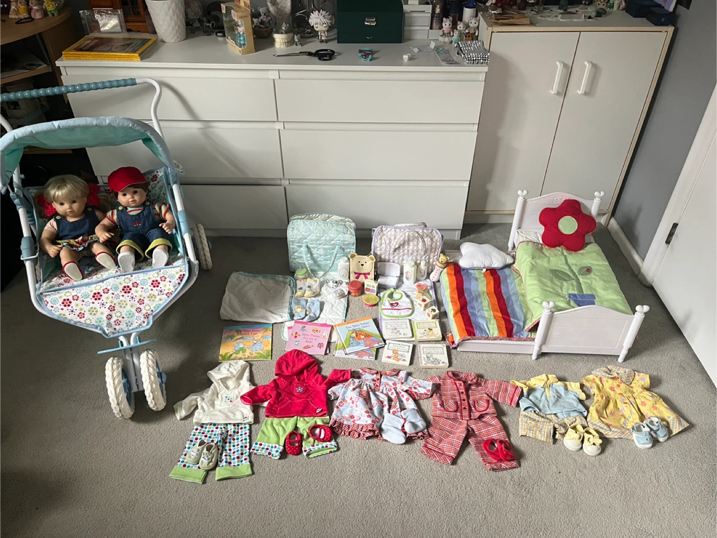 American Girl Bitty Twins Huge Lot