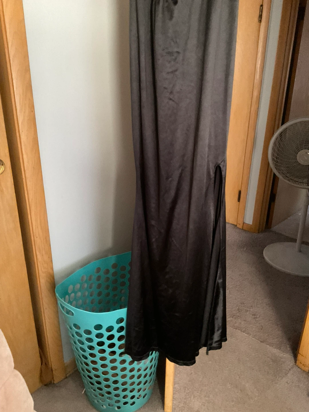 Black Maxi Dress with Slit - photo 2