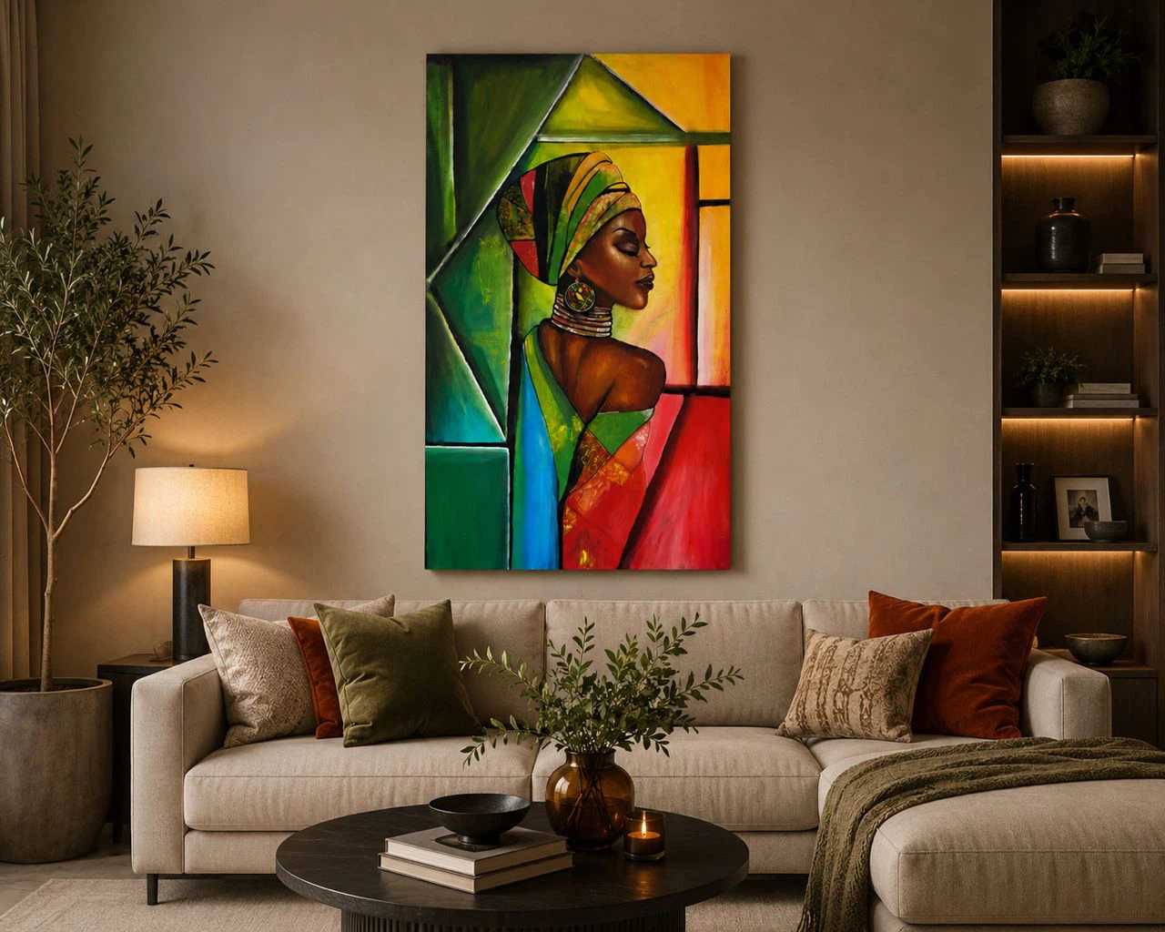 Abstract Geometric Canvas Wall Art - photo 4