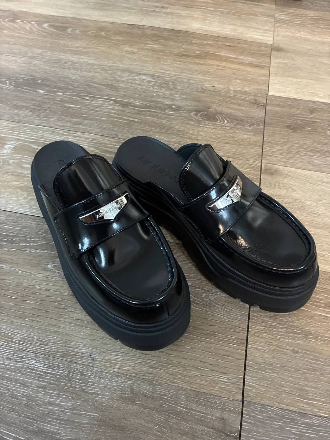 Air Jordan Black Loafer Slides