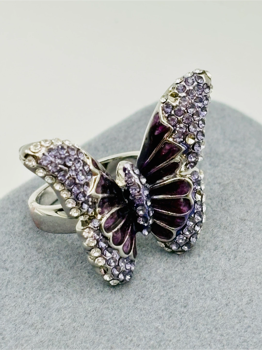 Sparkly Butterfly Ring Size 8