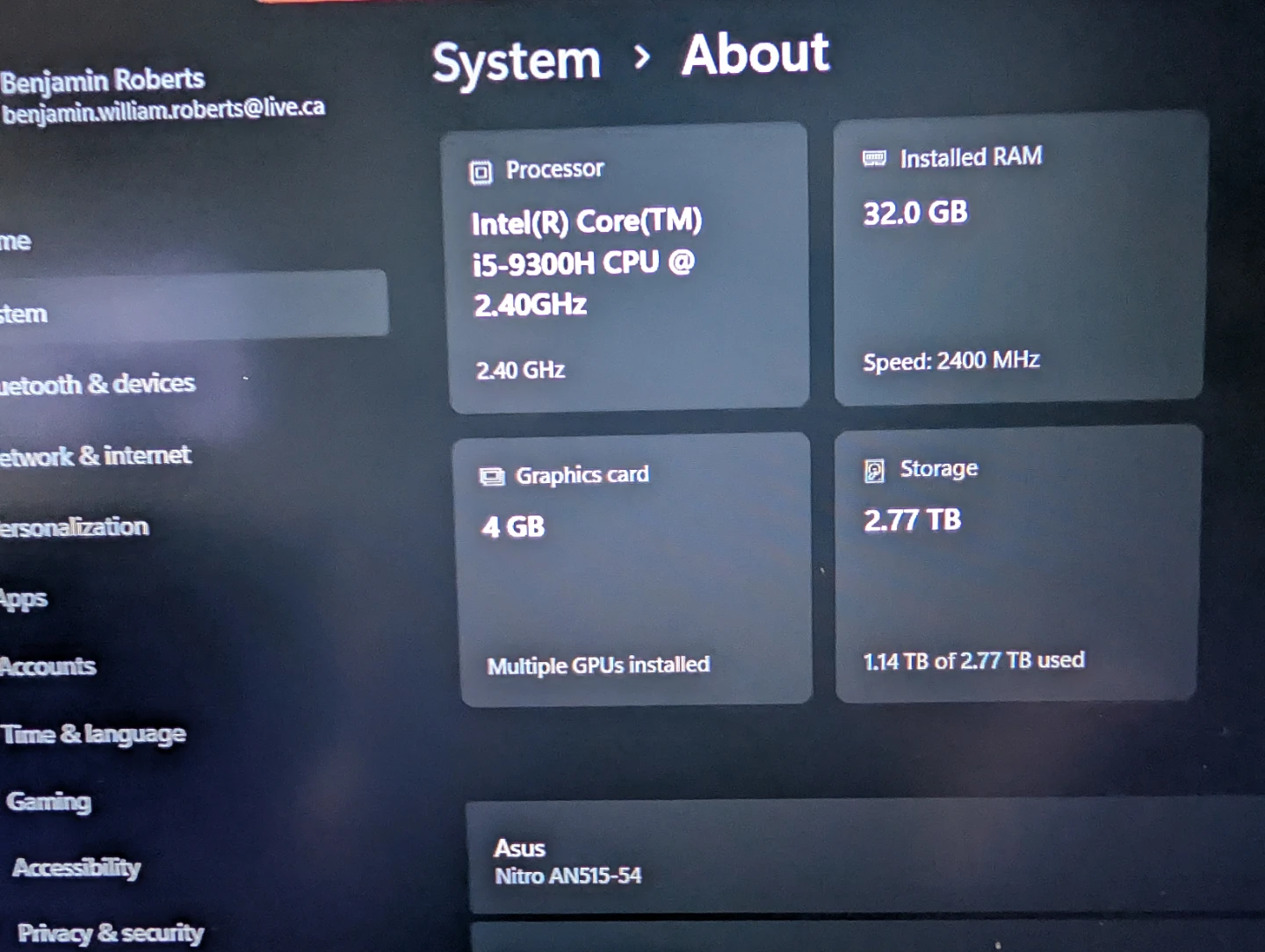 Acer Nitro 5 Gaming Laptop - photo 2