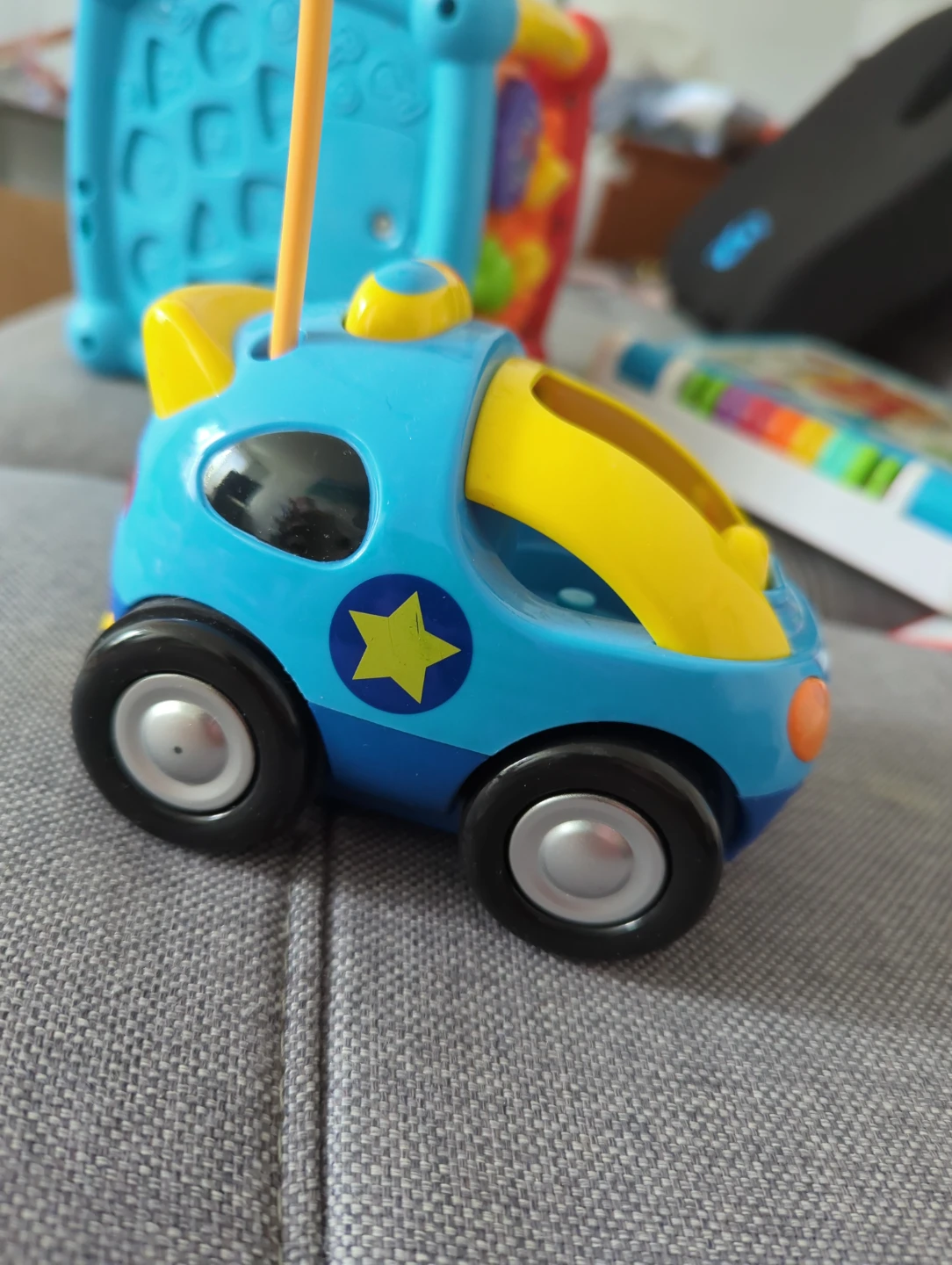 Blue and Yellow Toy Car - photo 2
