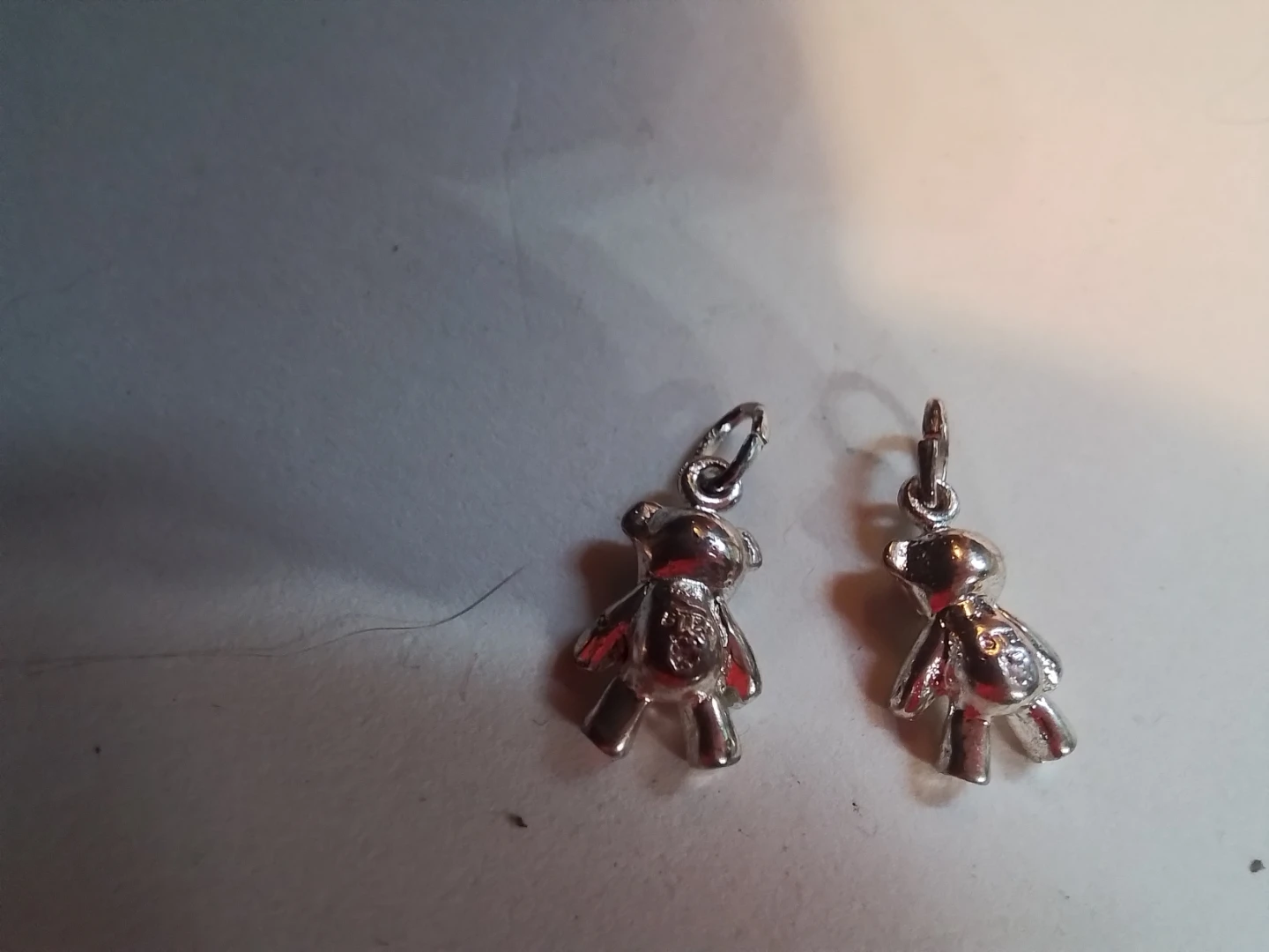 Sterling Silver Teddy Bear Charms (2) - photo 2