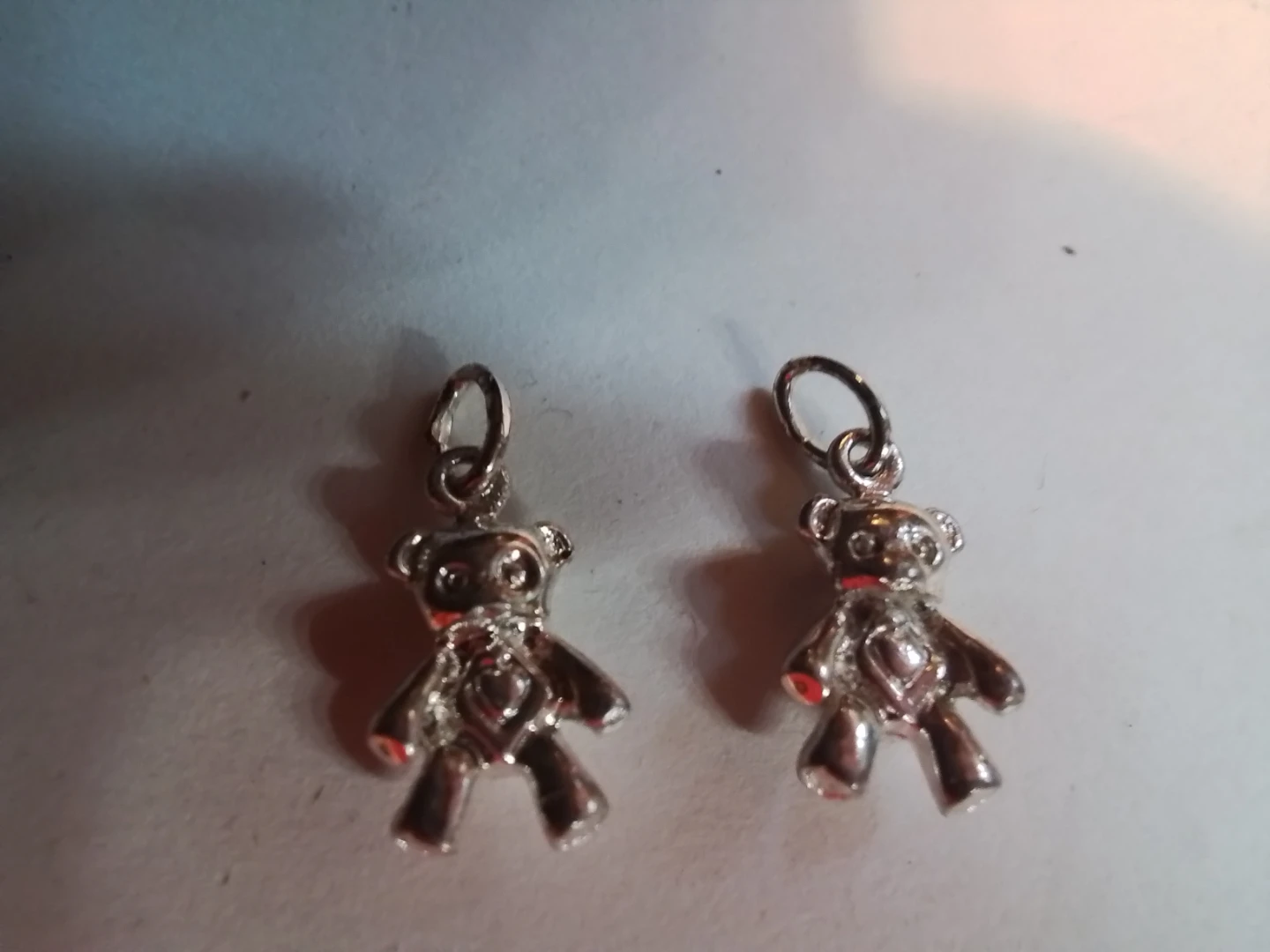 Sterling Silver Teddy Bear Charms (2) - photo 4