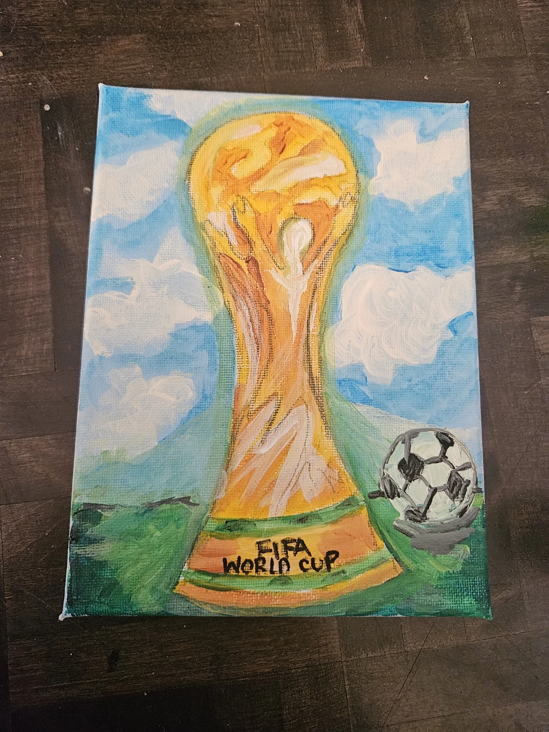 FIFA World Cup Trophy Painting