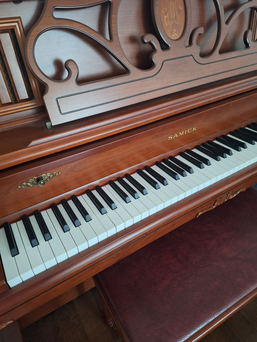 Samick Upright Piano with Bench