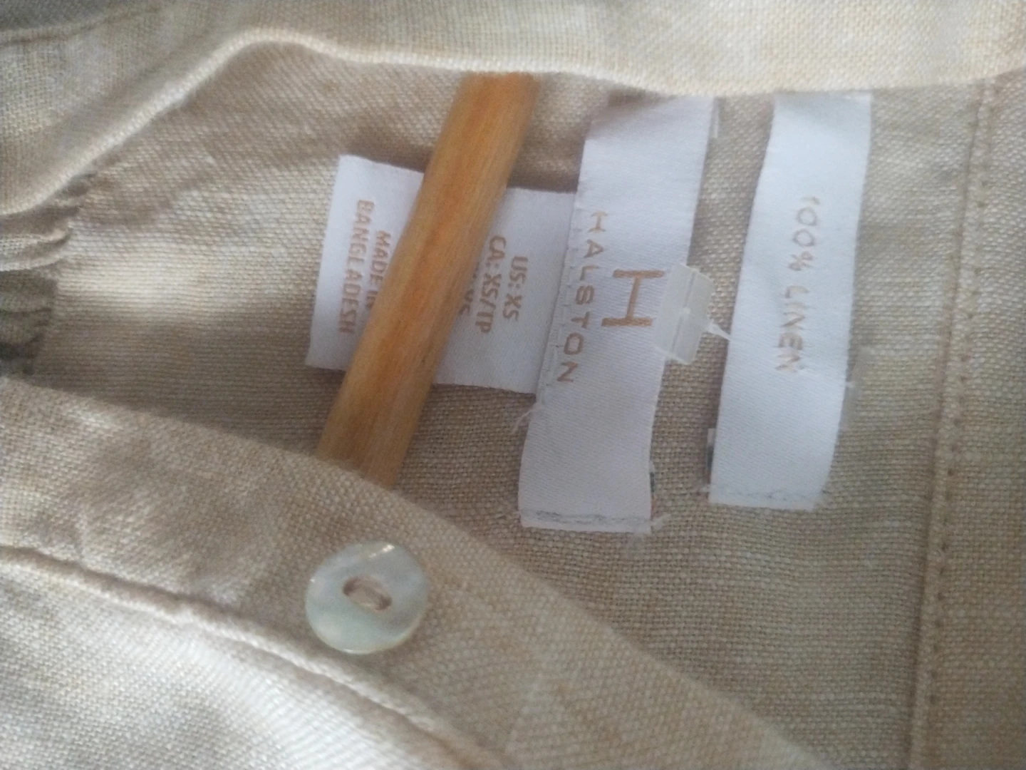 HALSTON 100% Linen Tunic Shirt - photo 2