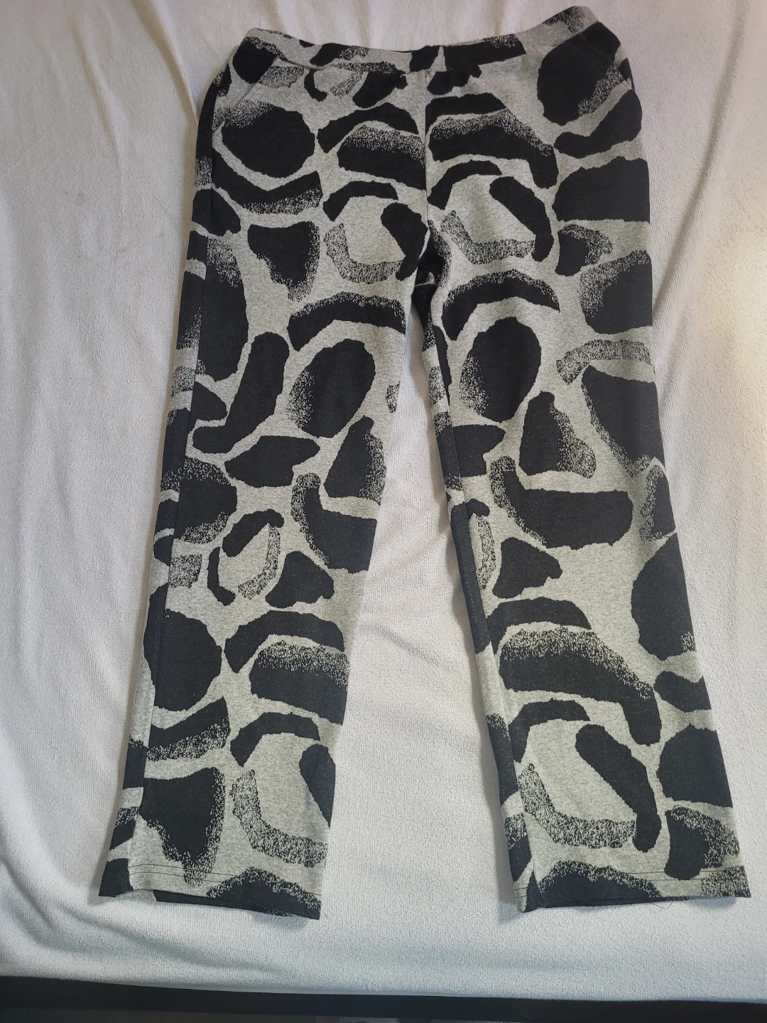 CREATION "EST 2011" Black & Grey Patterned Lounge Pants - XXL