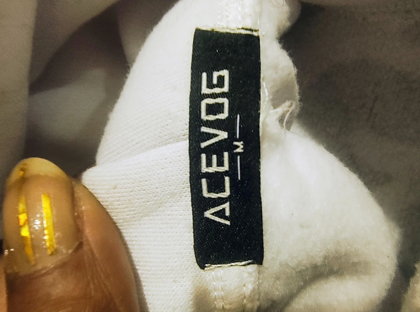 ACEVOG White "Just Do It Later" Hoodie kids size med used - photo 3