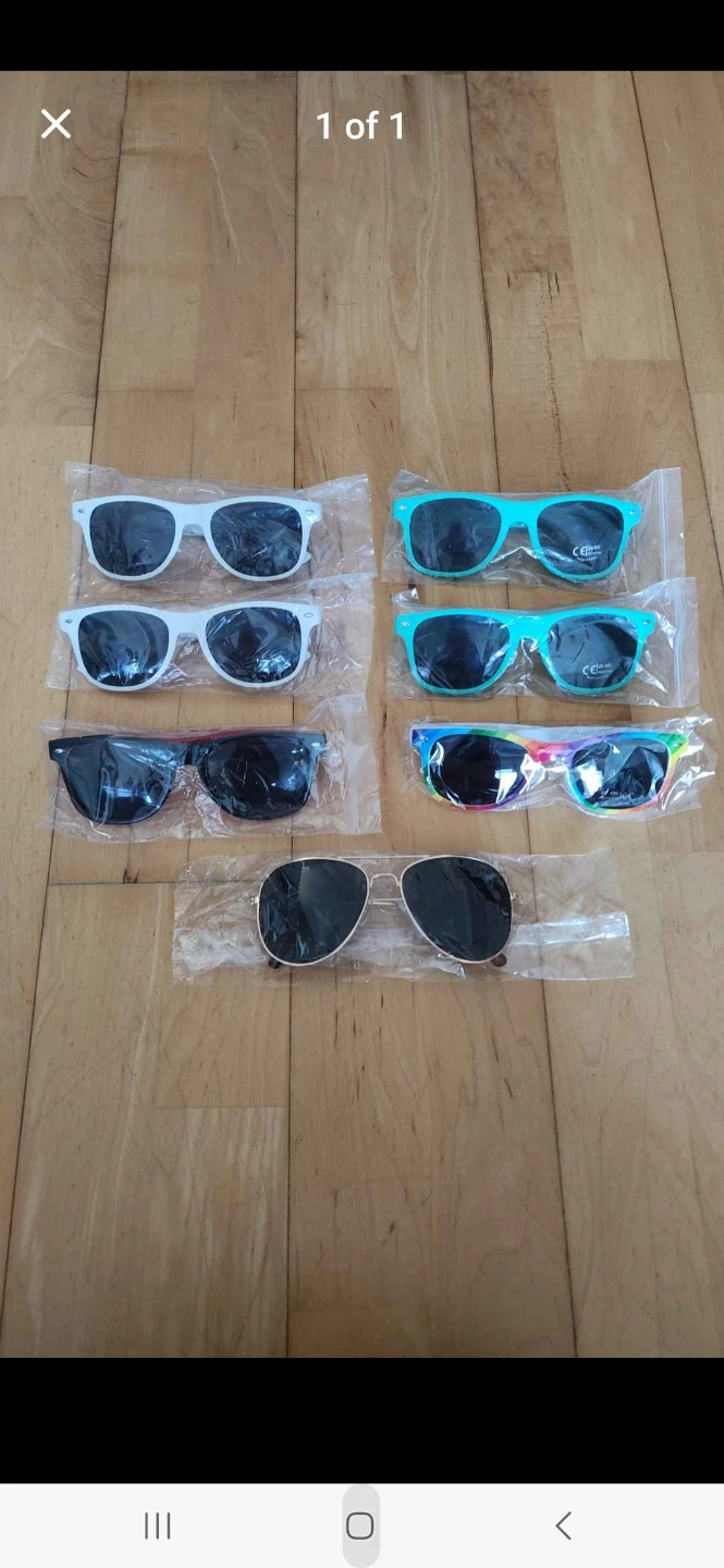 White/ Black/ Mint Green/ Rainbow Pride /Gold Sunglasses