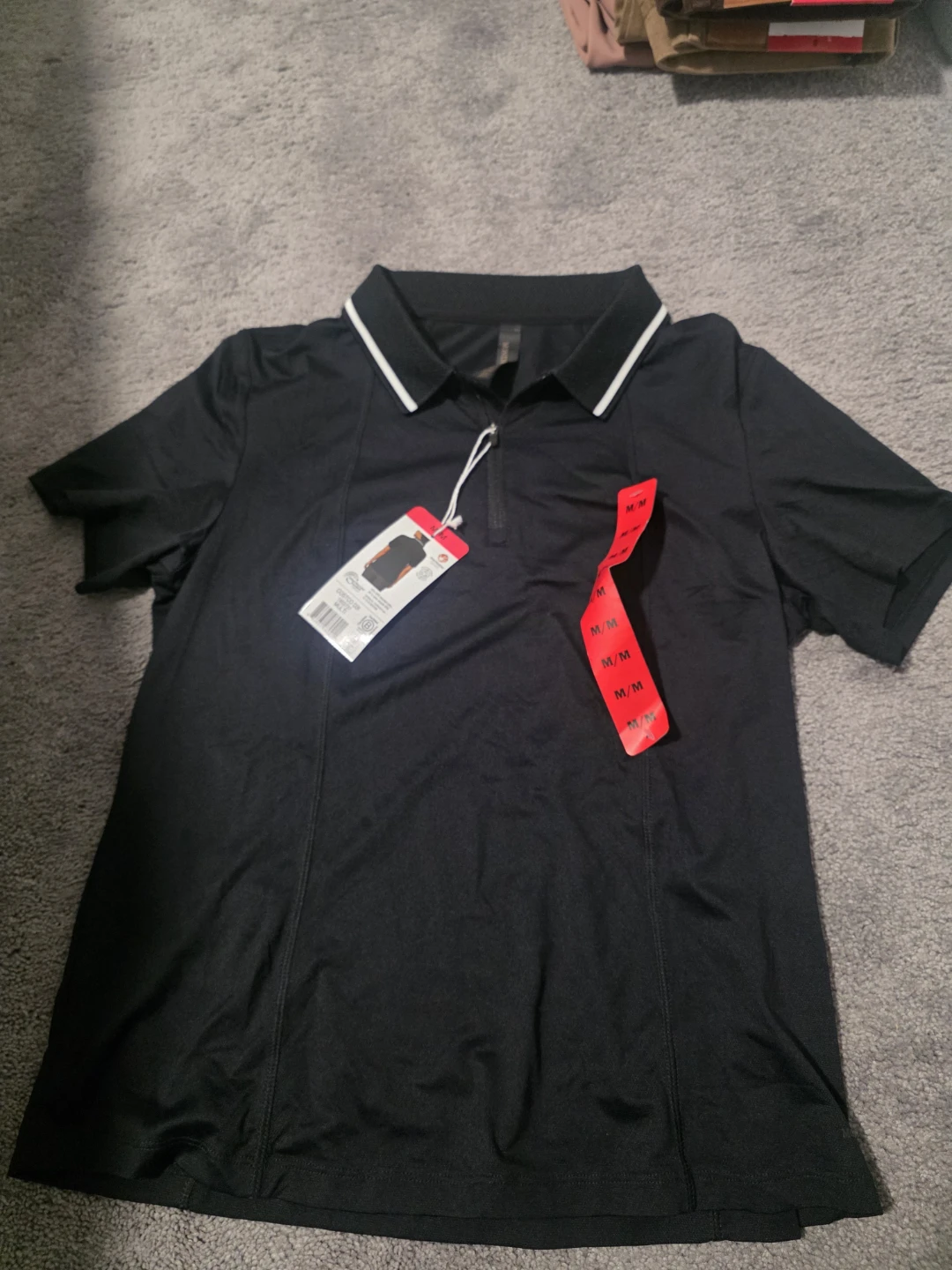 Black Short Sleeve Polo Shirt - M/M⚽