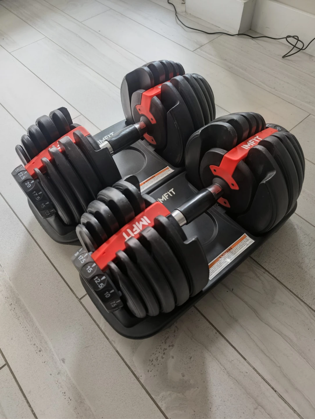 IMFIT Adjustable Dumbbells (Pair) – 5 to 52.5 lbs Each - photo 2