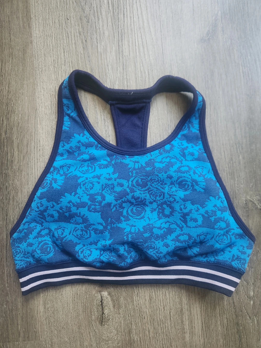 Fabletics Blue Floral Sports Bra ⚽