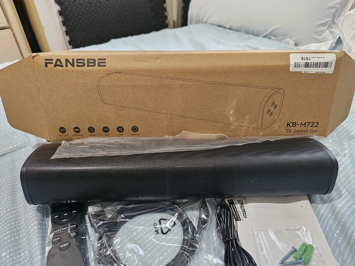 FANSBE KB-M722 TV Sound Bar with Remote - photo 2