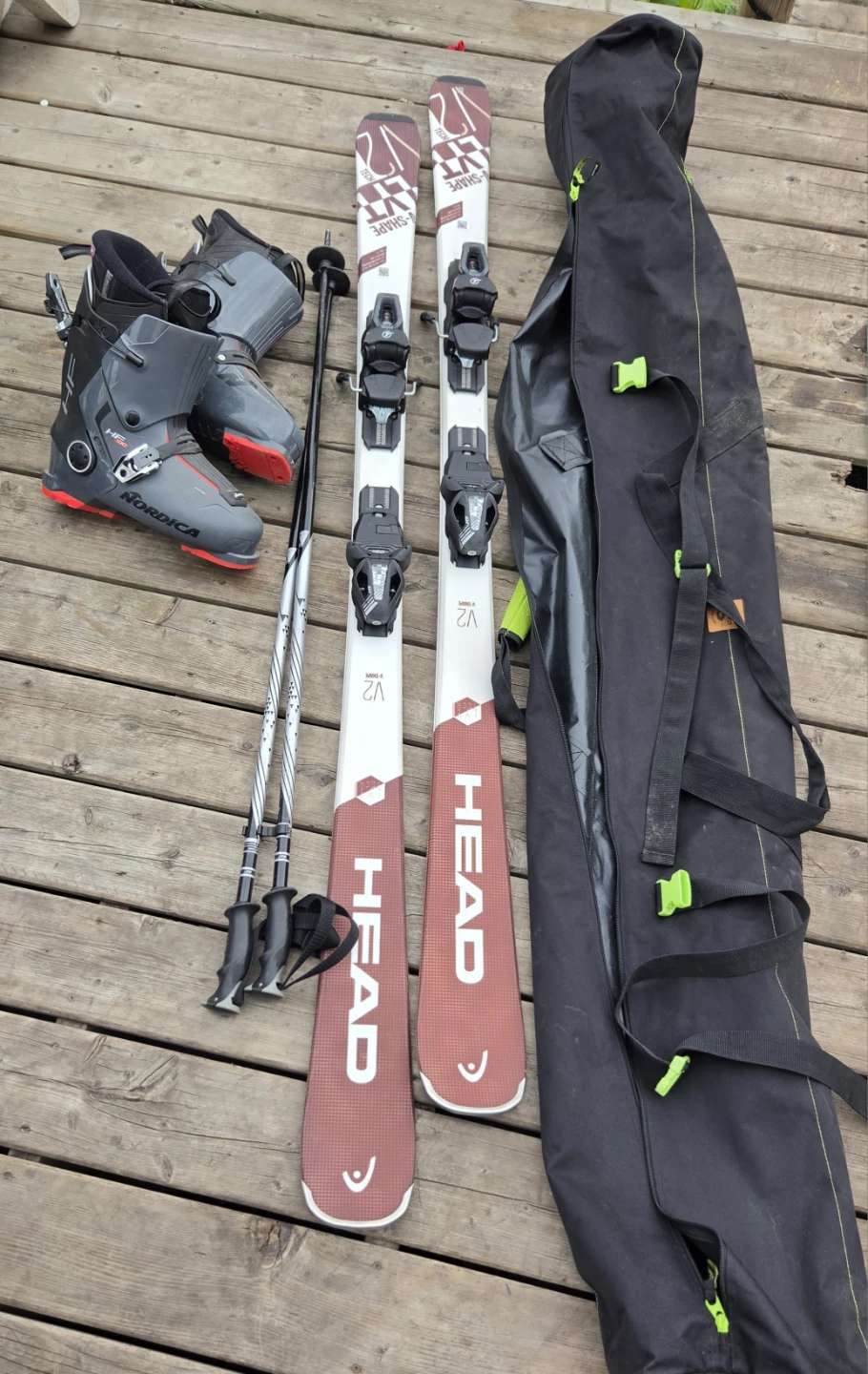 HEAD V-Shape VT Skis with Nordica Ski Boots and Bag - photo 2