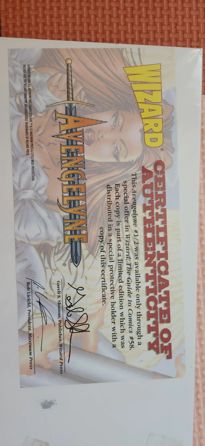 Wizard 1/2 Maximum Avengelyne Comic - photo 2