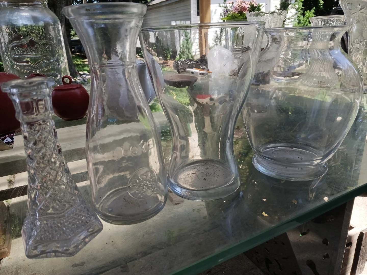Clear Glass Vases