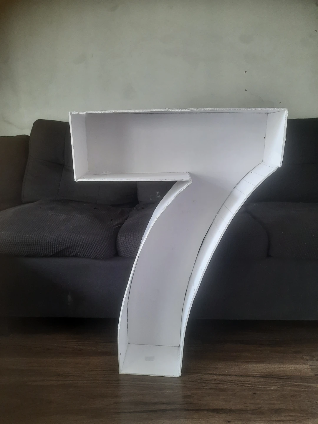 White Number 7 Display Box