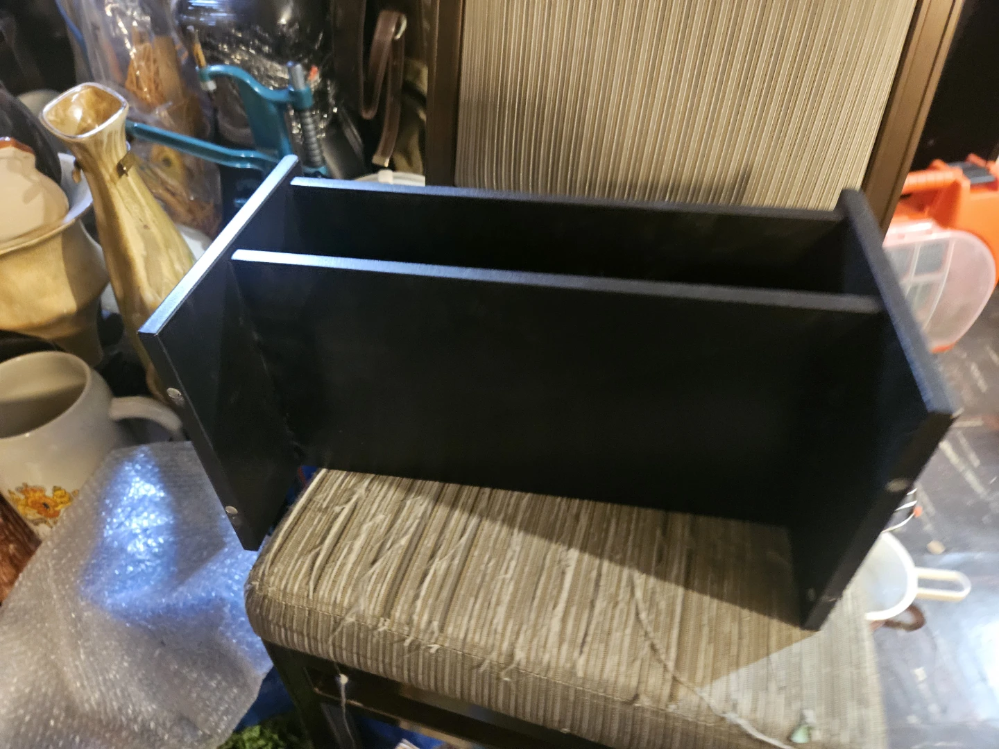 Black 2-Tier Shelf Unit - photo 5