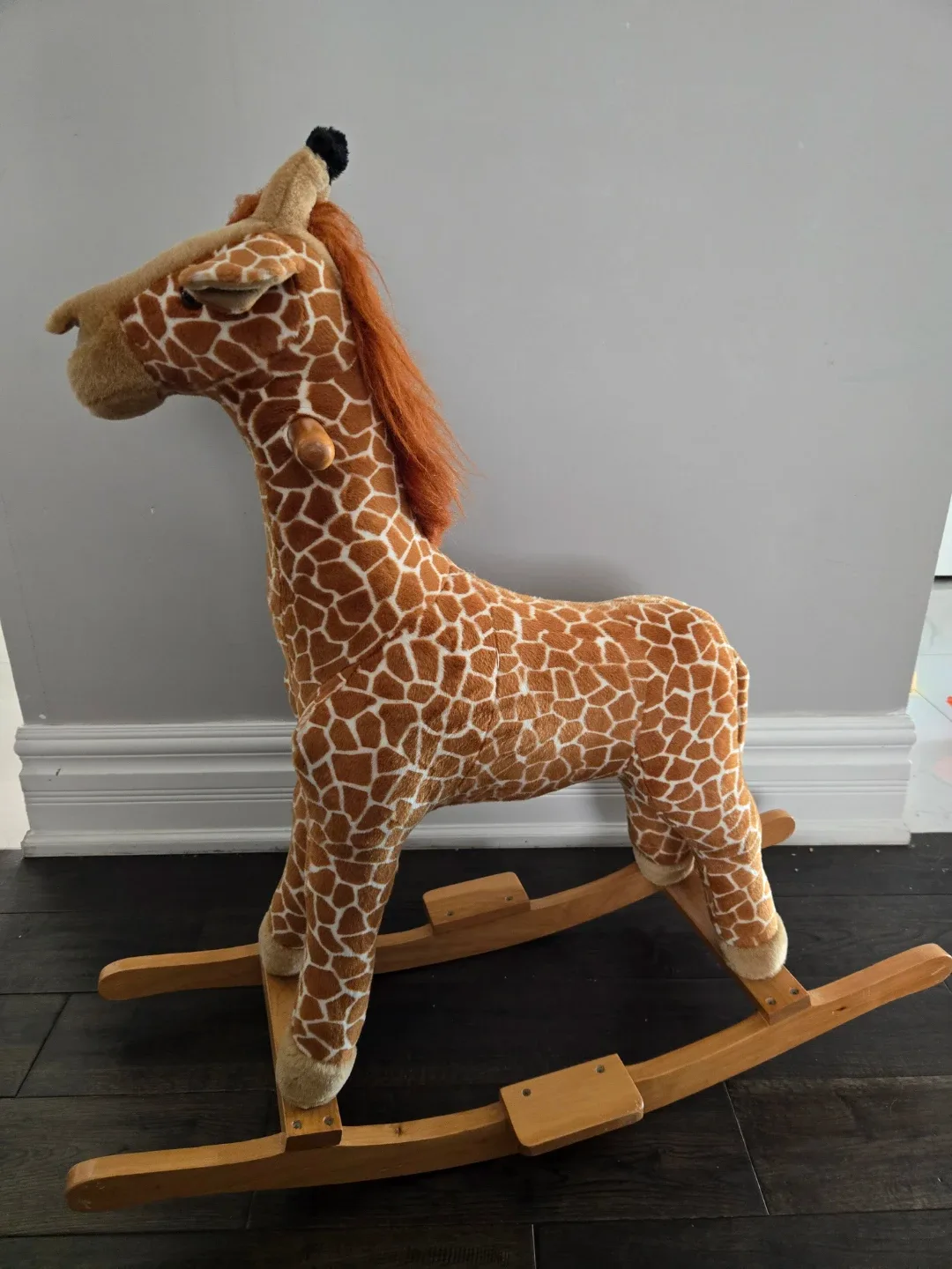 Plush Giraffe Rocking Horse