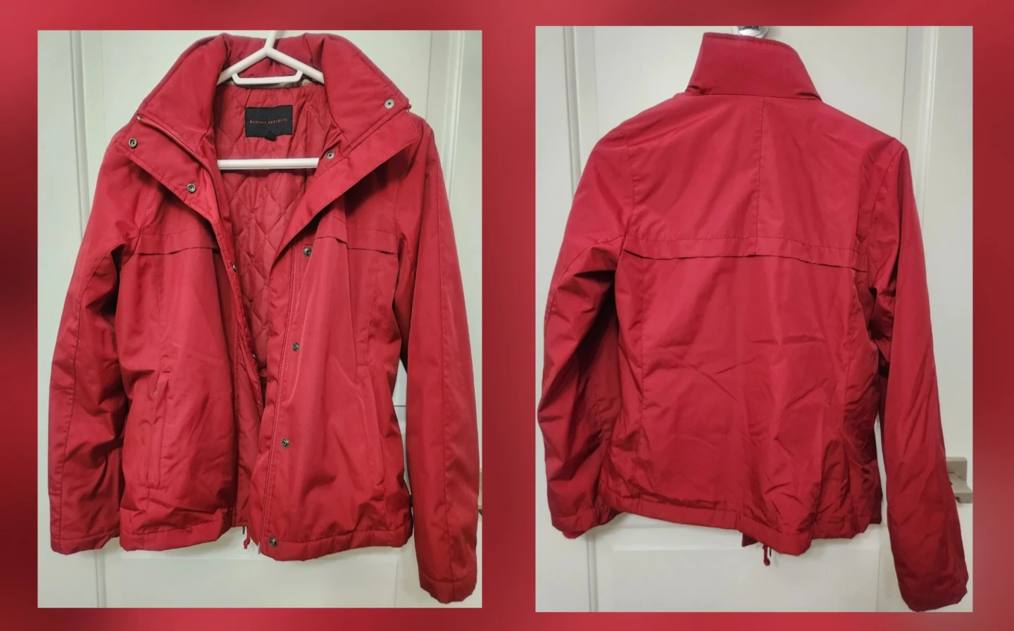 ⚽ Banana Republic Red Jacket