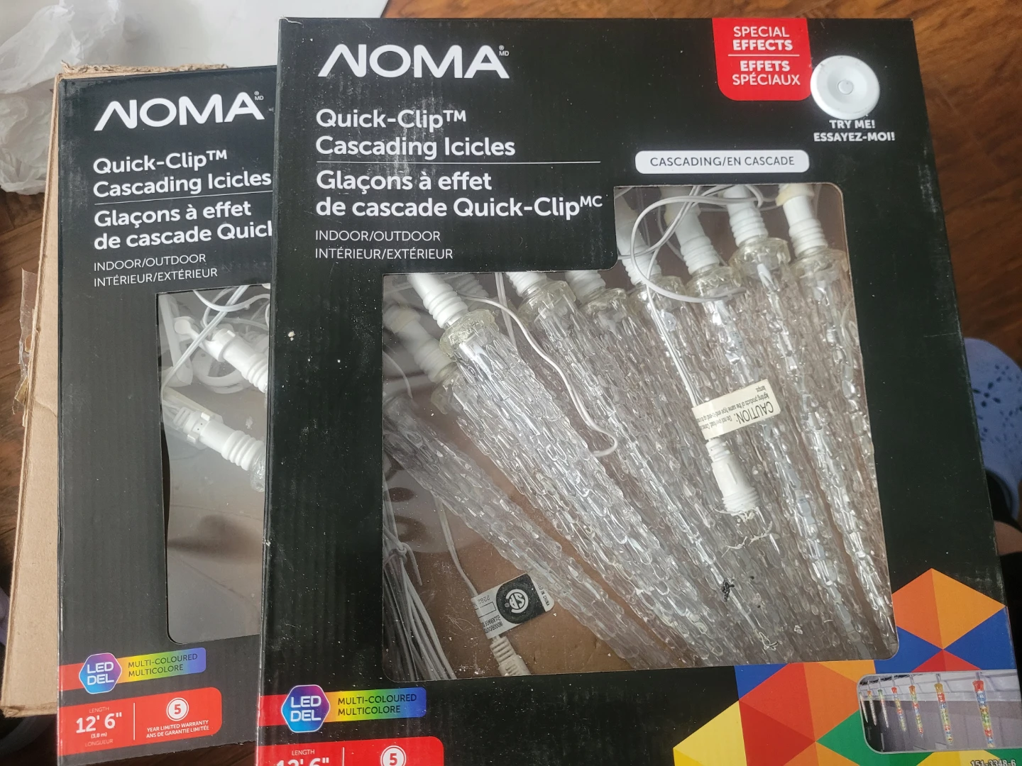 NOMA Quick-Clip Cascading Icicles LED Lights