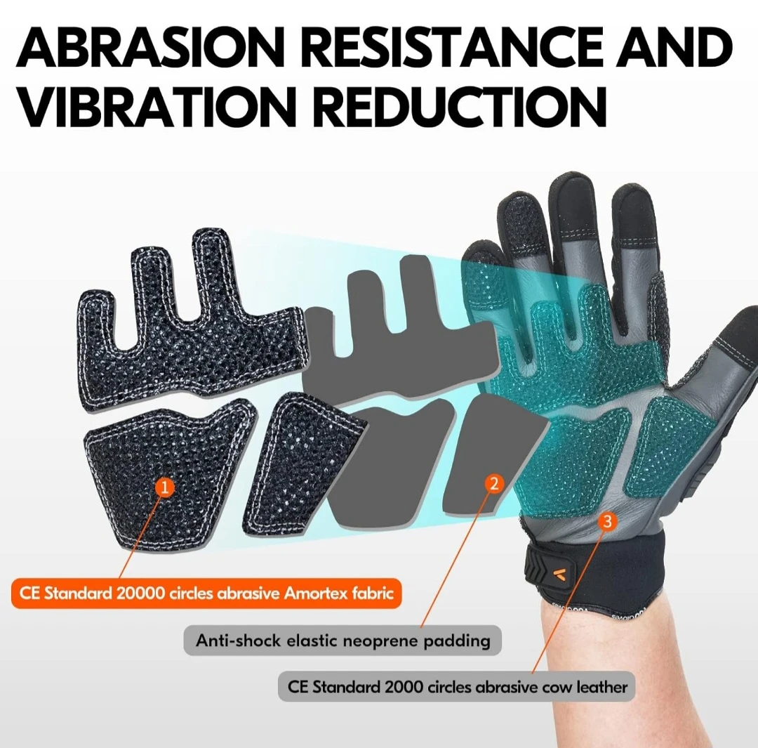 VGO Impact Resistant Work Gloves - photo 4