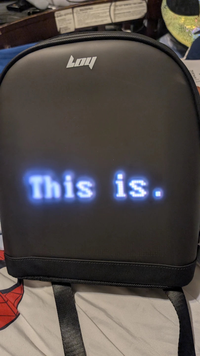 Loy Smart Backpack with LED Display - photo 3