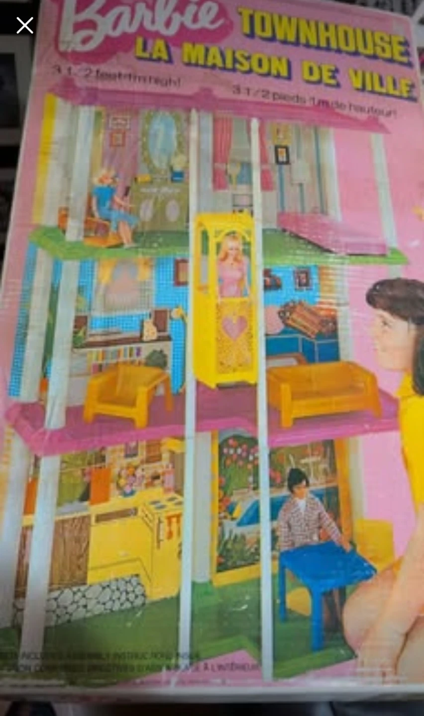 Vintage 1974 Barbie Townhouse Dollhouse 31/2 (1m) High - photo 2