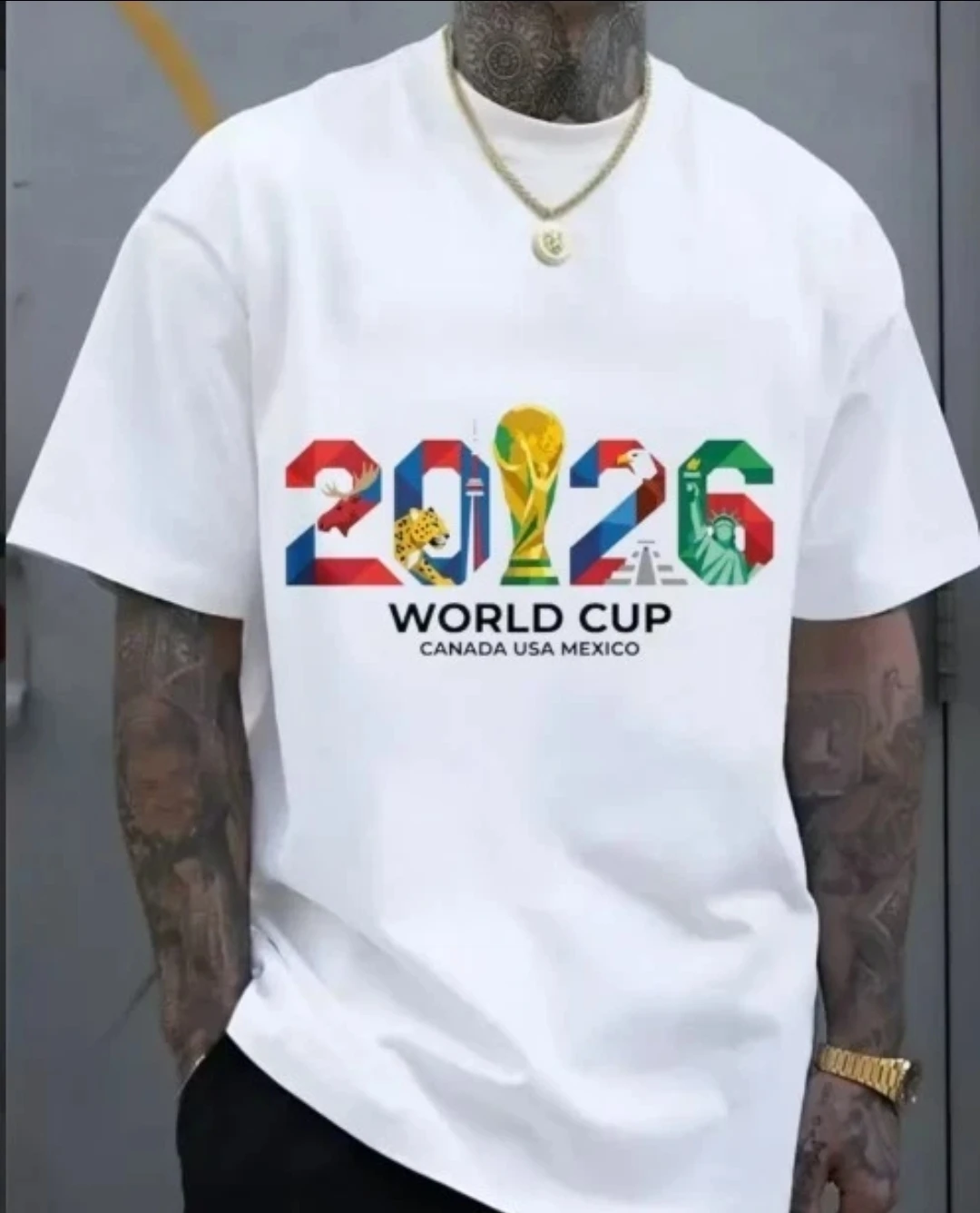 2026 World Cup T-Shirt Canada USA Mexico
