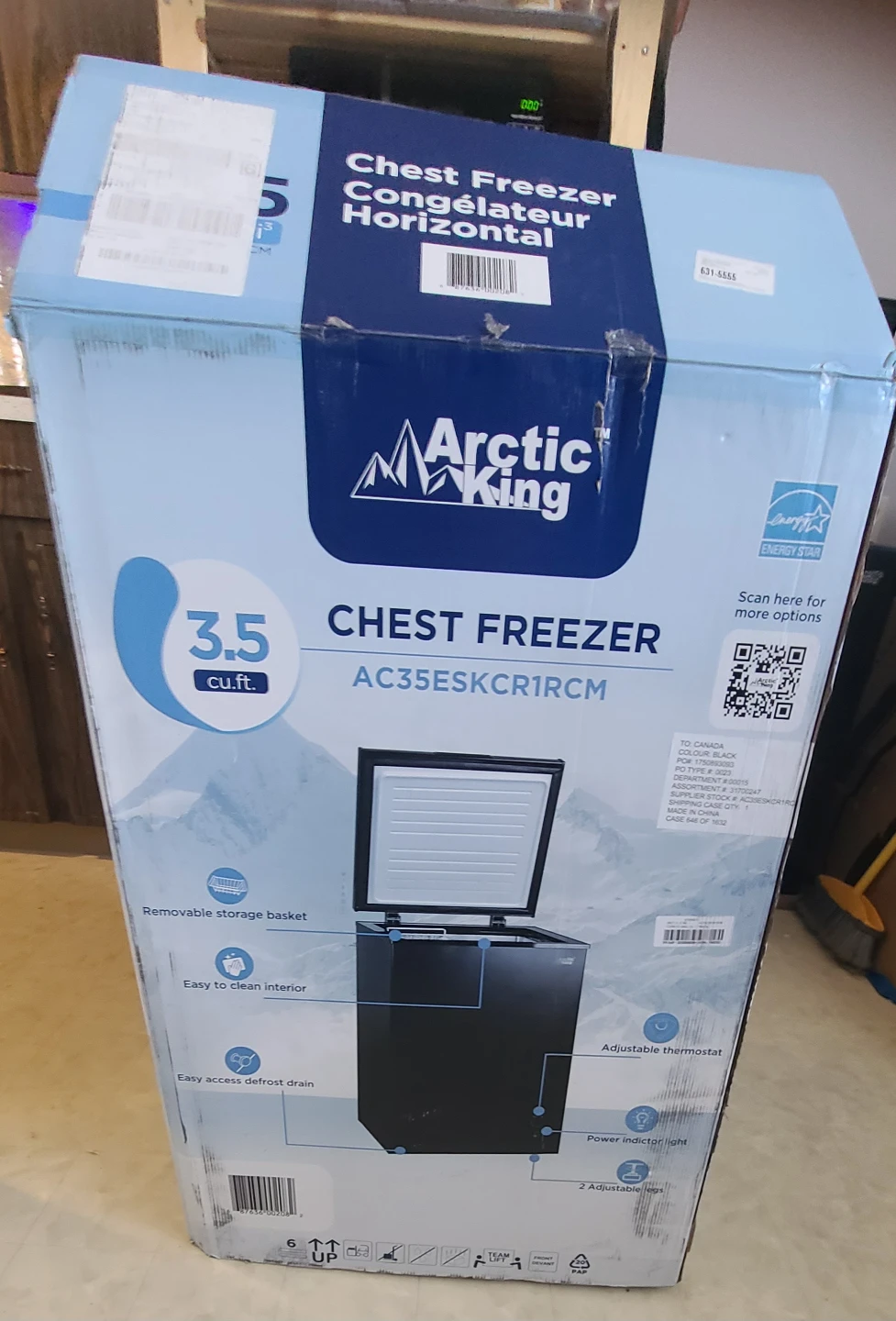 Arctic King 3.5 cu.ft. Chest Freezer - photo 2