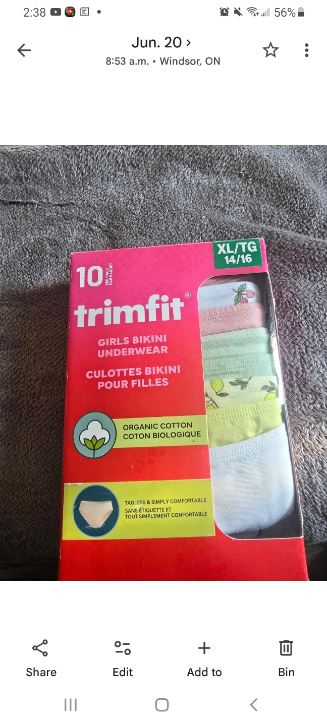 Trimfit Girls Bikini Underwear XL/TG 14/16