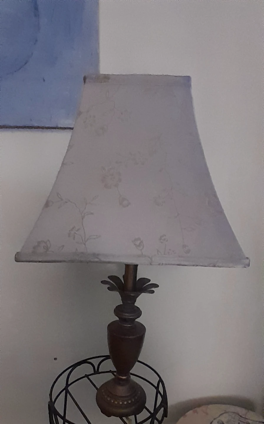 Table Lamp with Floral Shade