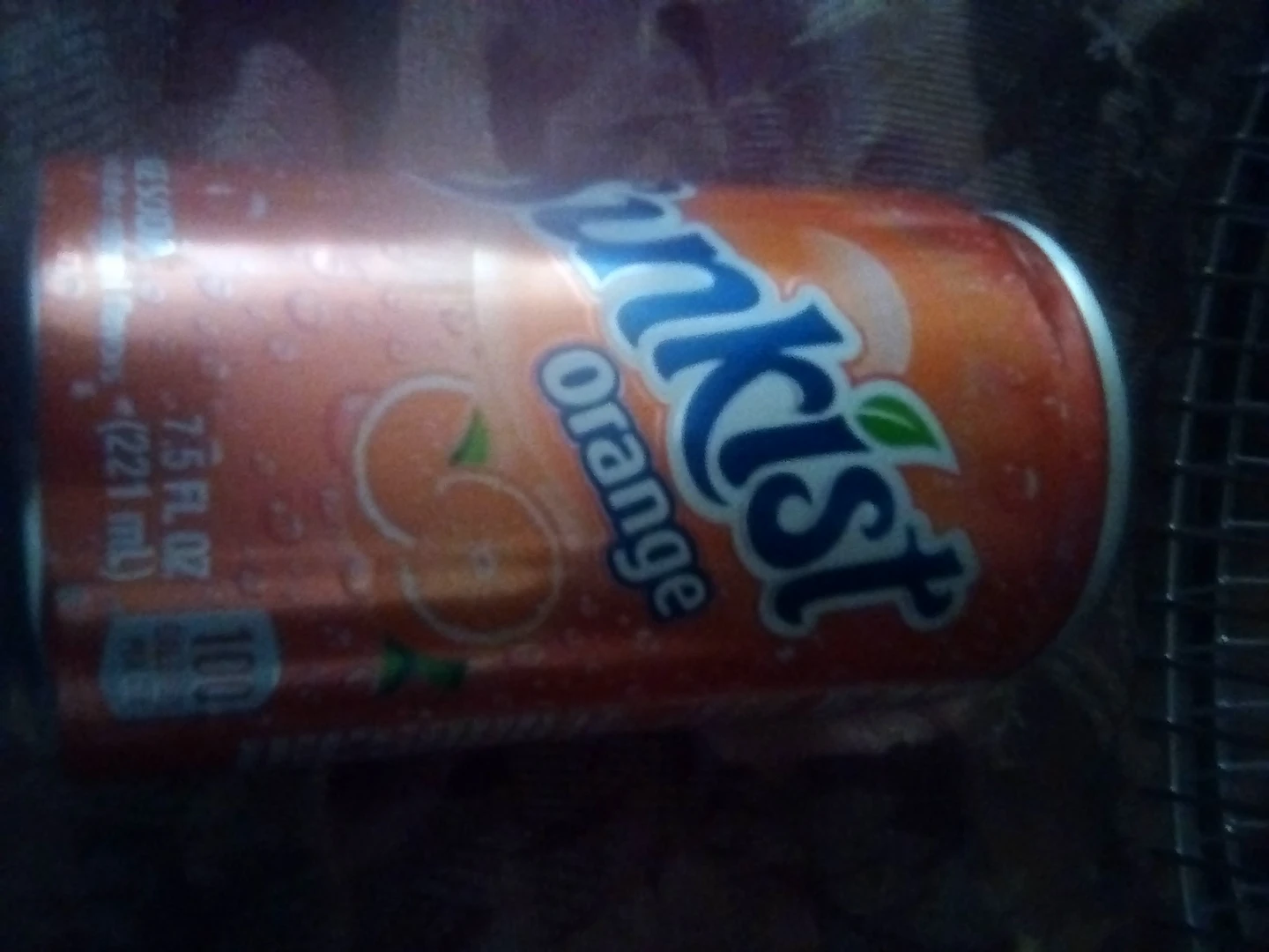 Sunkist Orange Soda Can