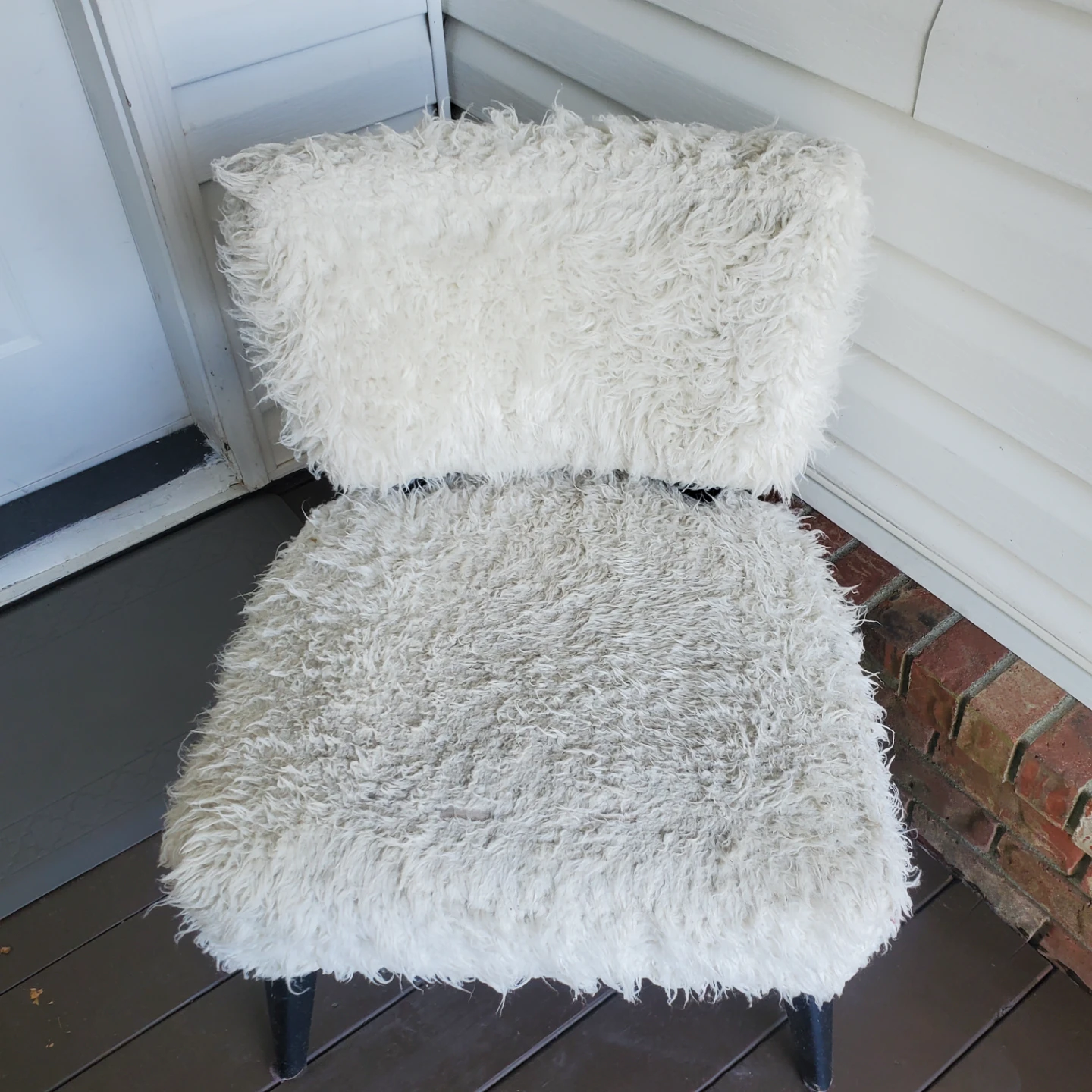 Shaggy Faux Fur Accent Chair - photo 2