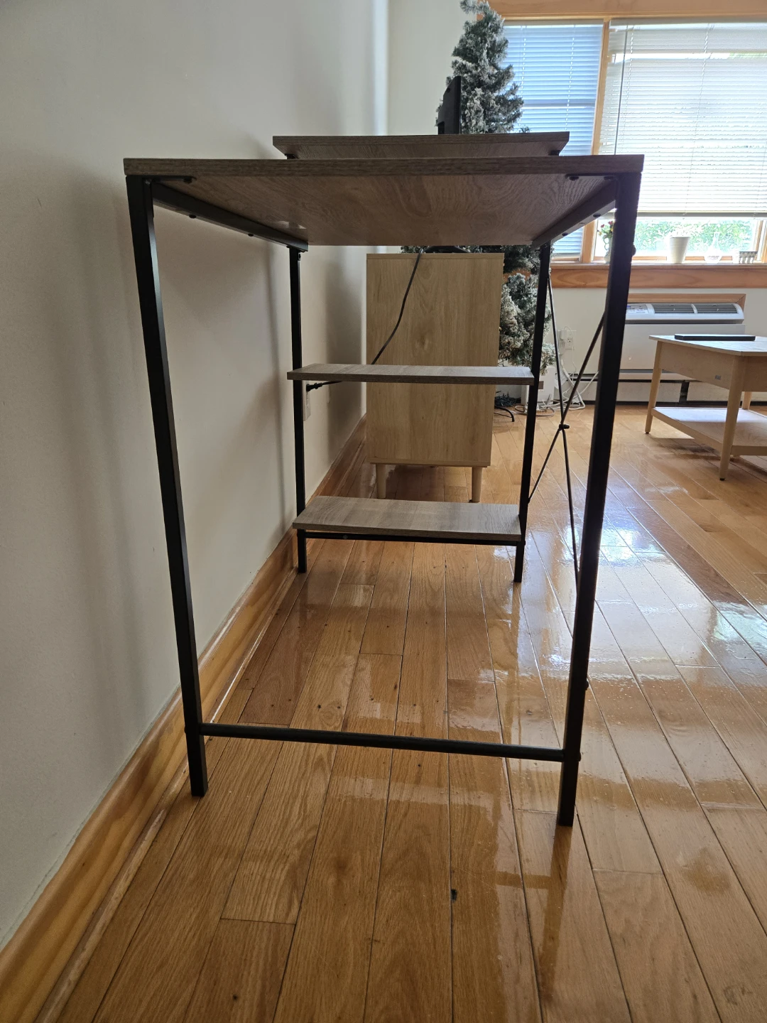Modern Industrial Style Desk with Shelving - photo 5
